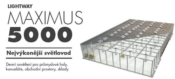 LW MAXIMUS SUNFLOWER 5000 - plochá střecha - Lightway křišťálové světlovody