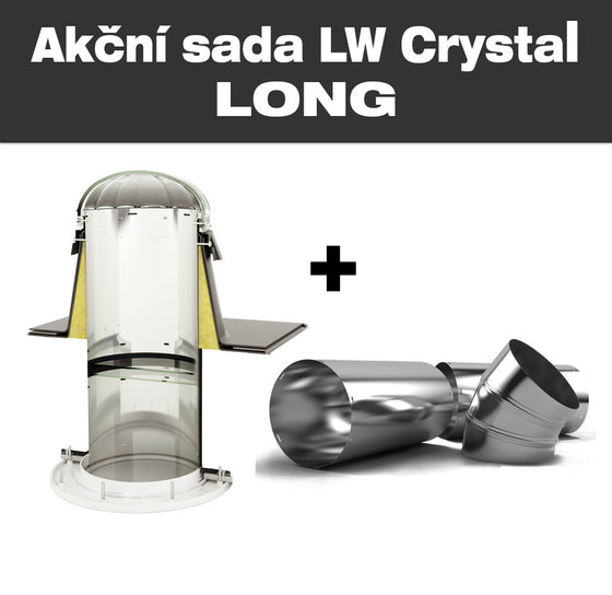 Akční sada LW Crystal LONG 400 pro rovnou střechu, sada 2022